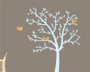 Tree and Lovely Birds Wall Decal Nursery Vinyl Tree Art Stickers